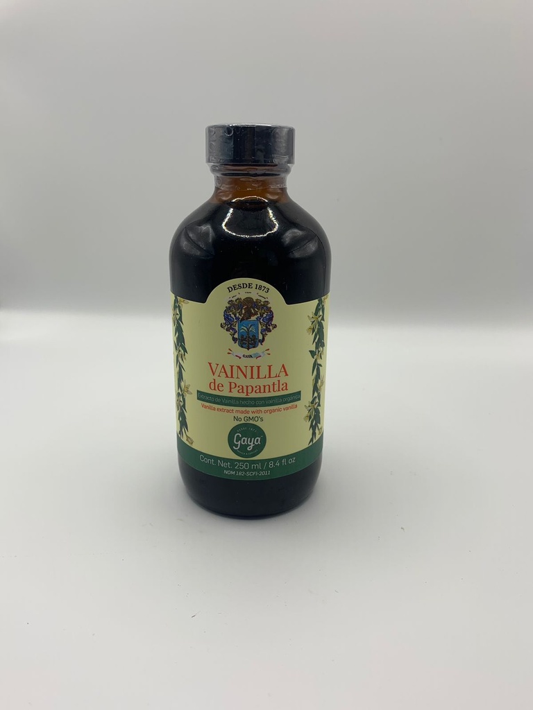Extracto Natural de Vainilla Hecho con Vainilla Orgánica Gaya de 250 ml