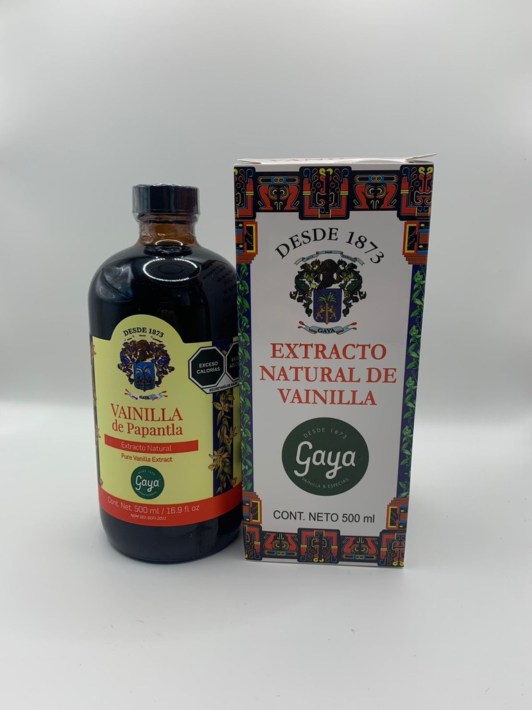 Vainilla, Extracto Natural de Papantla Gaya 1X  de 500 ml