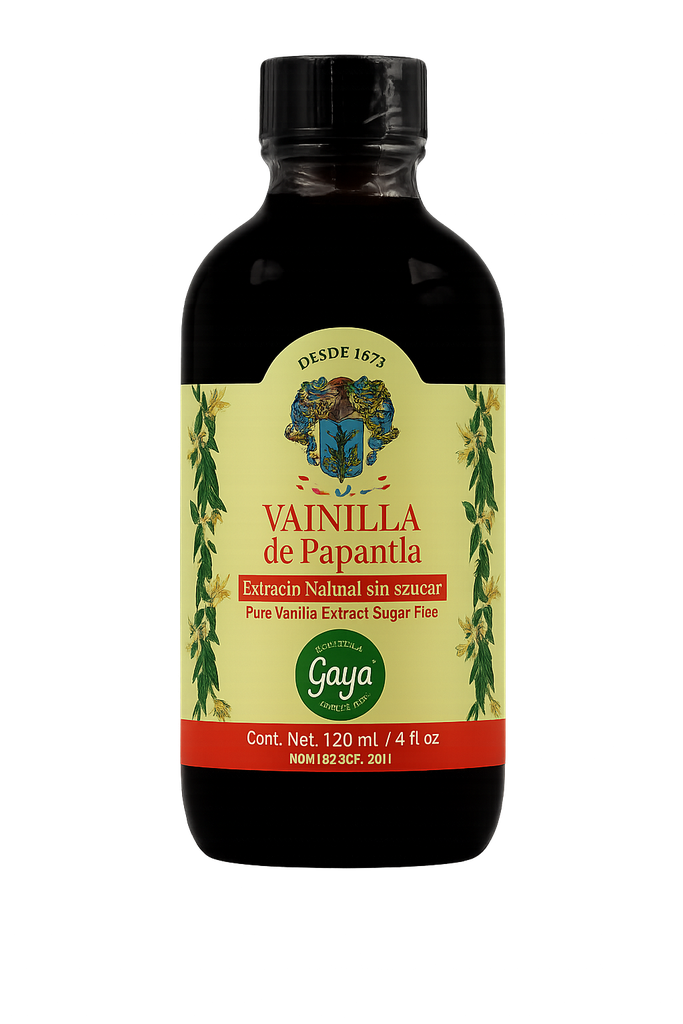 Natural Vanilla Extract Sugar Free Papantla Gaya 4 fl oz