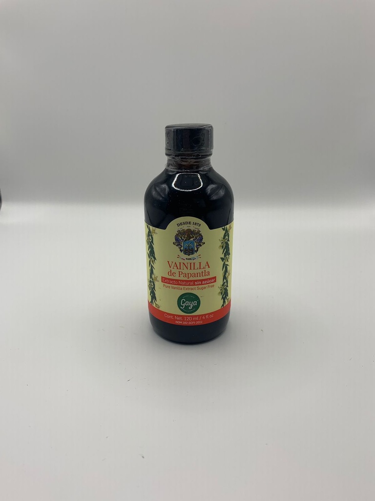 Natural Vanilla Extract Sugar Free Papantla Gaya 4 fl oz