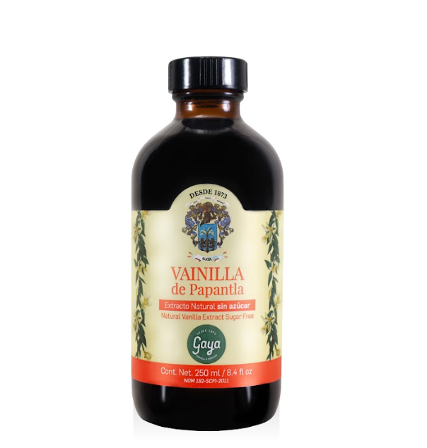Vainilla, Extracto Natural sin Azucar de Papantla Gaya de 250 ml