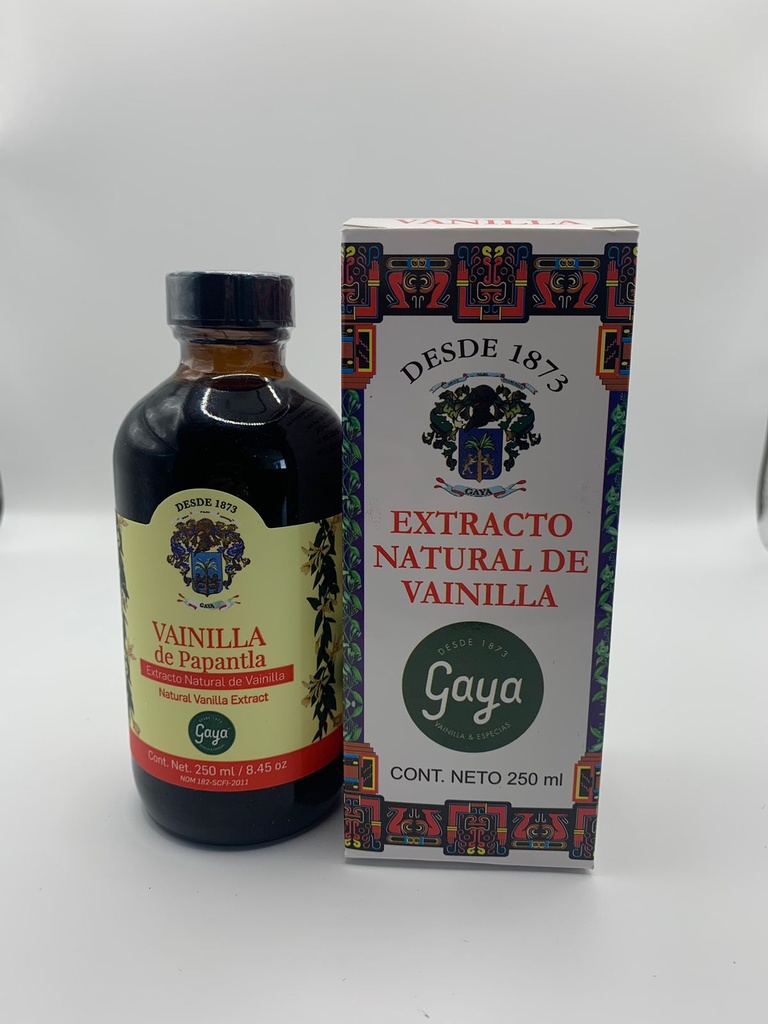 Vainilla, Extracto Natural de Papantla Gaya 1X de 250 ml