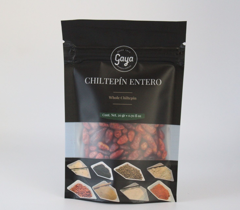 Bag of whole chiltepin 20 gr